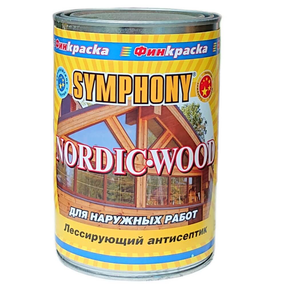 NORDIC WOOD, Лессирующий антисептик, Россия, 0,9 литра