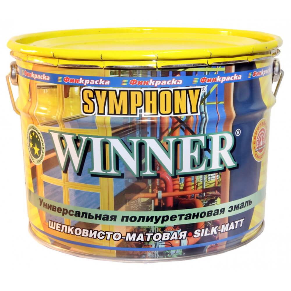 WINNER, полиуретановая грунт-краска, шелковисто-матовая (База С), 9 литров