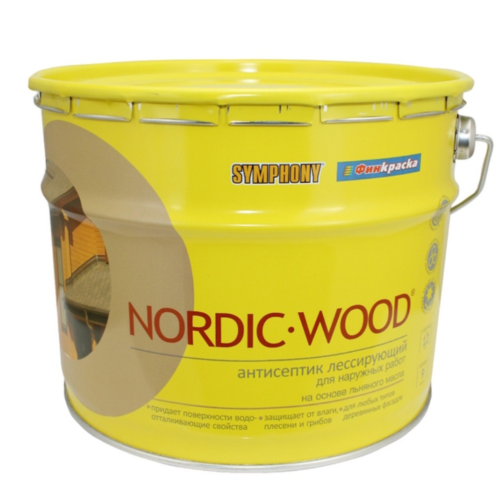 NORDIC WOOD, Лессирующий антисептик, Россия, 2,7 литра