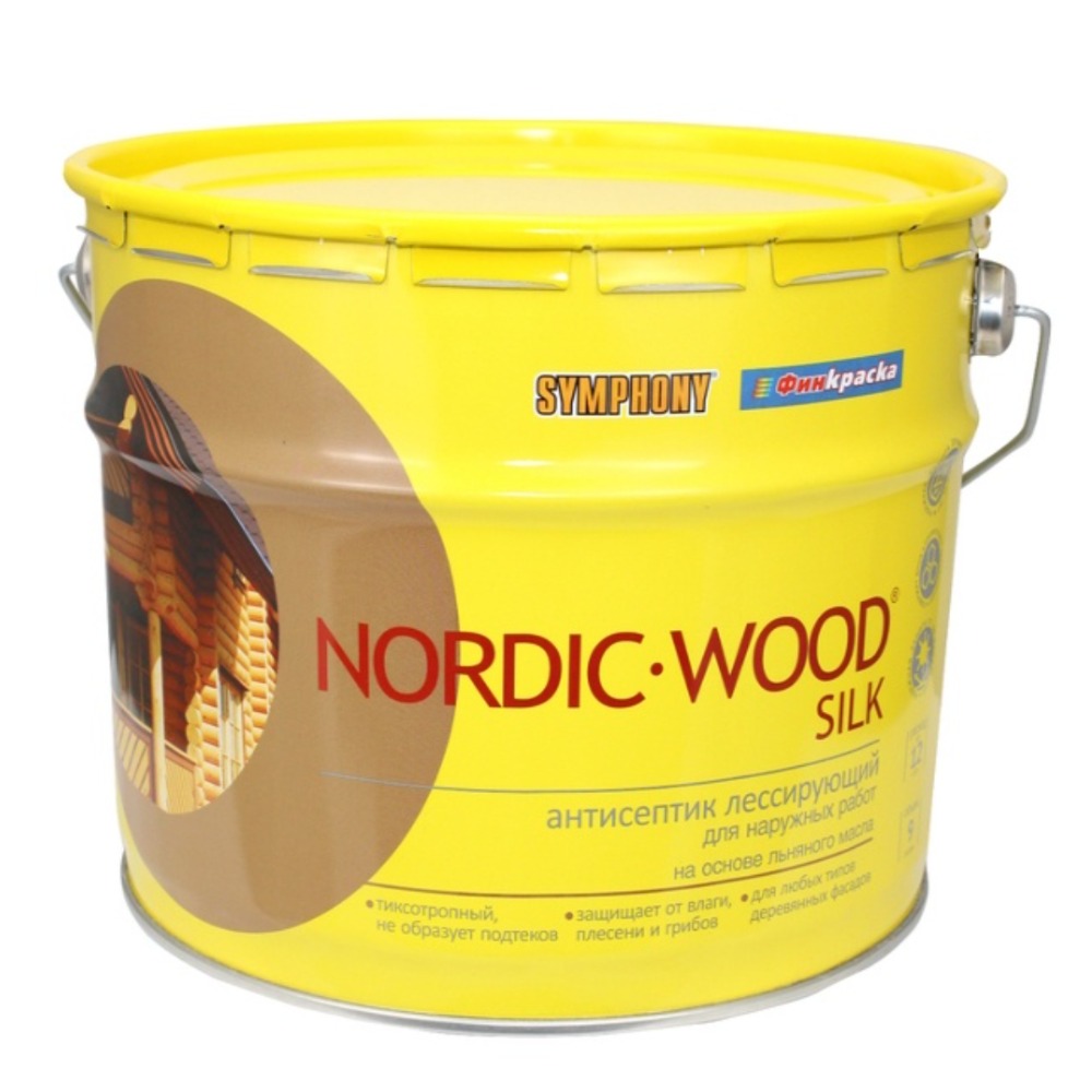 NORDIC WOOD Silk, Лессирующий тиксотропный антисептик, 2,7 литра
